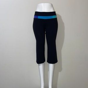 Lululemon Black Multi Straight Leg Crop *19" - Size 8